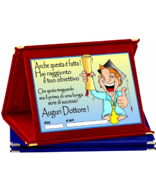 TARGA METALLO LAUREA