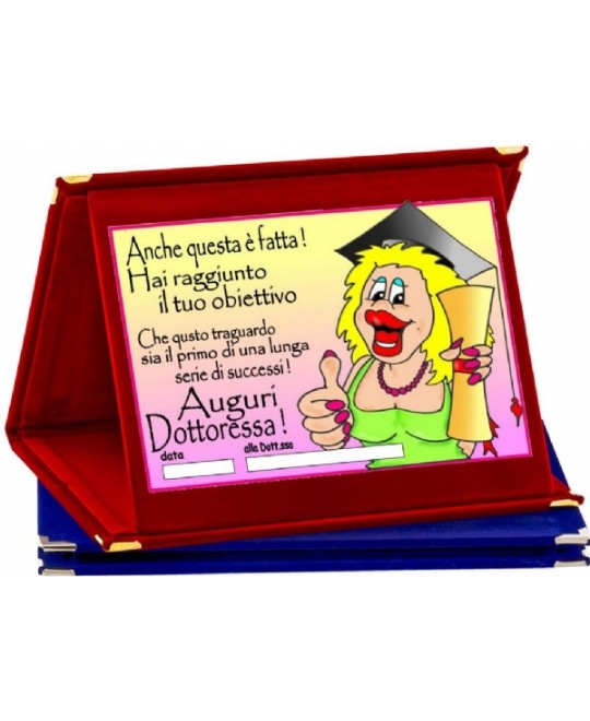 TARGA METALLO LAUREA