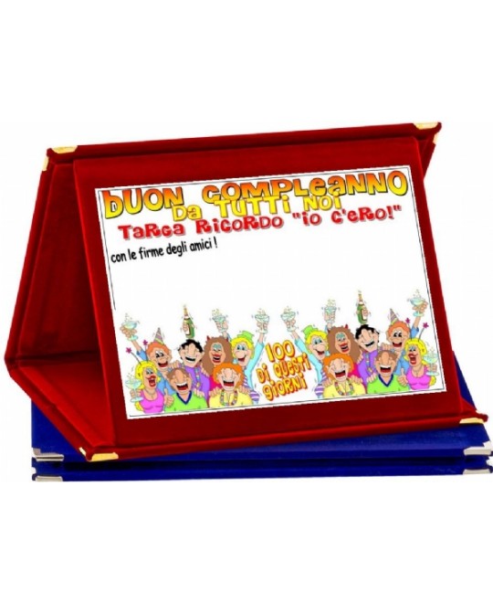 TARGA COMPLEANNO  FIRME AMICI