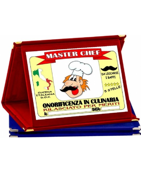 TARGA CHEFF METALLO