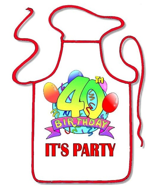GREMBIULE PARTY 40 ANNI
