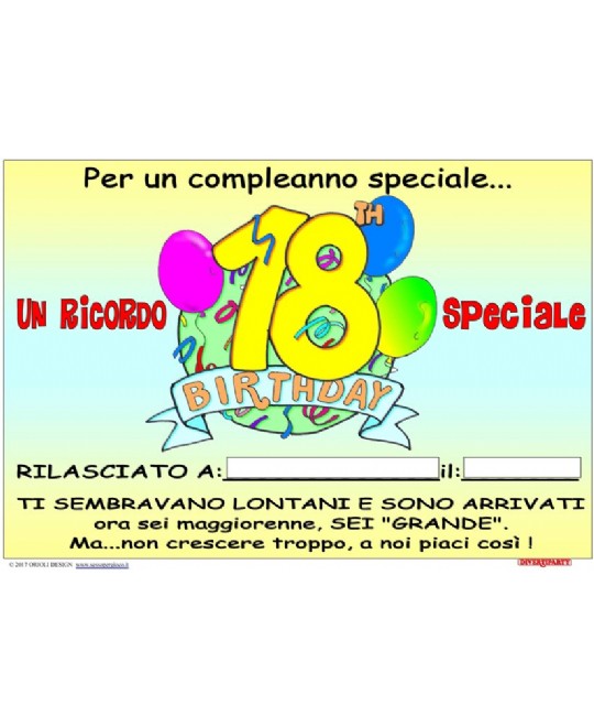 POSTER 18 ANNI
