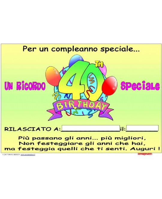 POSTER 40 ANNI