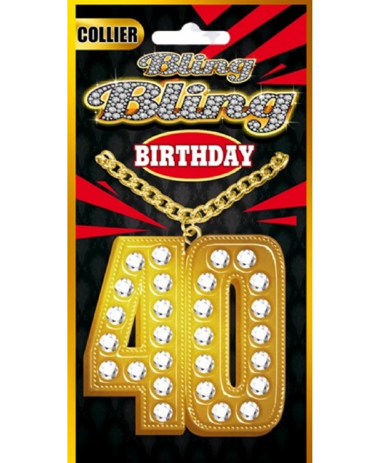 COLLANA MEDAGLIONE 40 ANNI