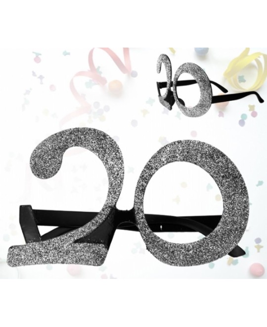 OCCHIALI GLITTER 20 ANNI