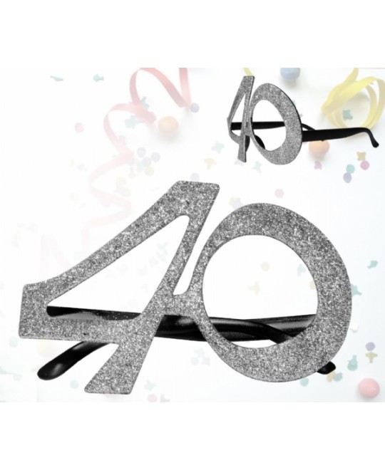 OCCHIALI GLITTER 40 ANNI