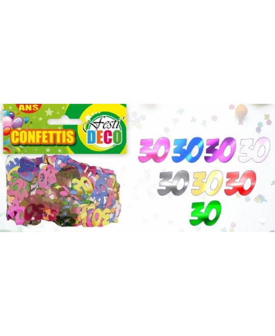 CONFETTI CORIANDOLI 30 ANNI