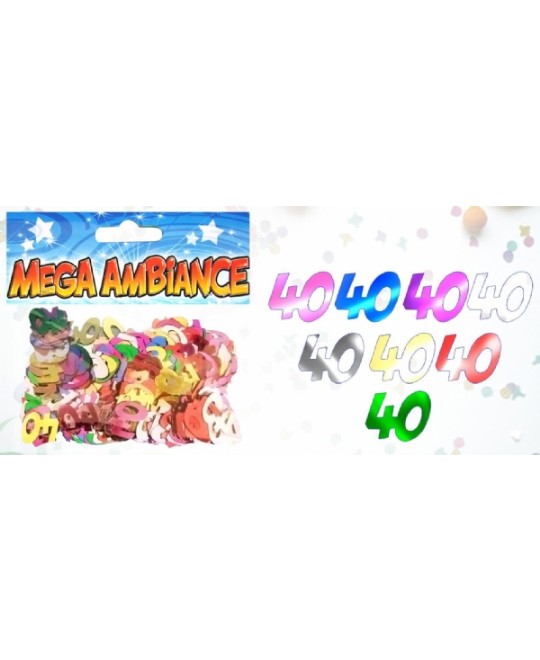 CONFETTI CORIANDOLI 40 ANNI