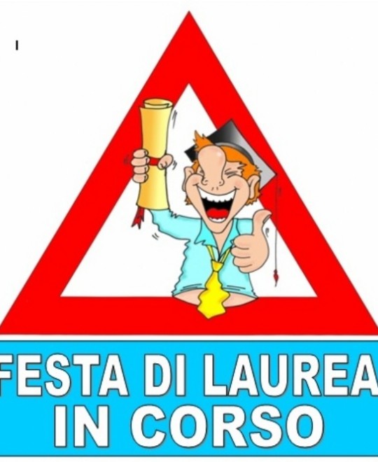 CARTELLO LAUREA IN CORSO