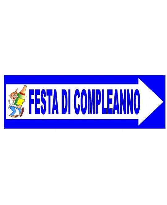 CARTELLO FESTA COMPLEANNO