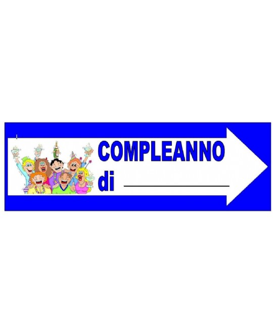 CARTELLO COMPLEANNO DI...