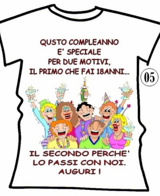 T-SHIRT 18 ANNI