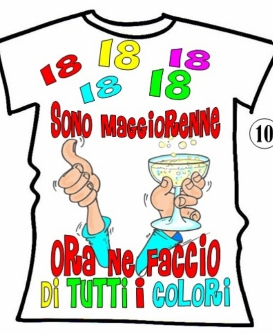 T-SHIRT 18 ANNI