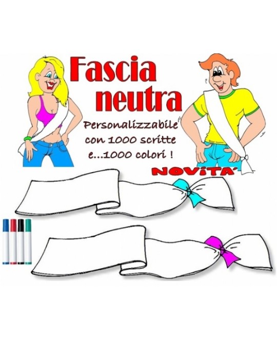 FASCIA DA PERSONALIZZARE CON PENNARELLO