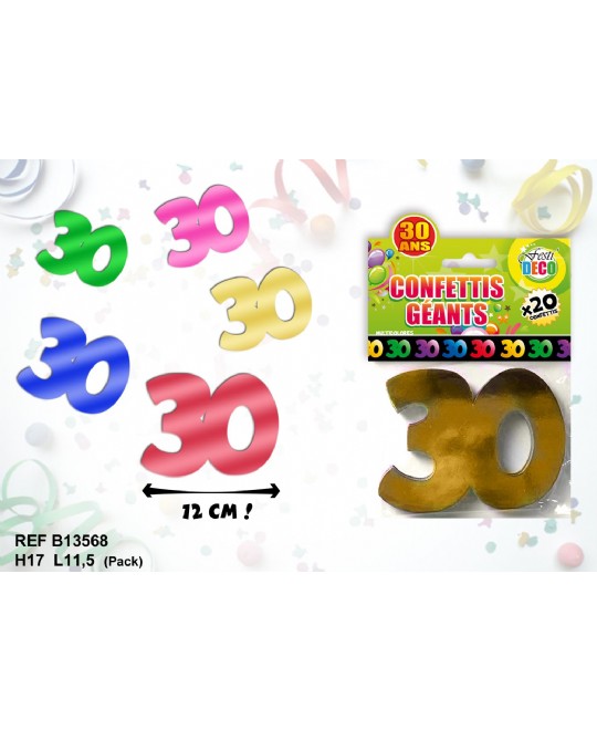 CONFETTI GIGANTI 30 ANNI