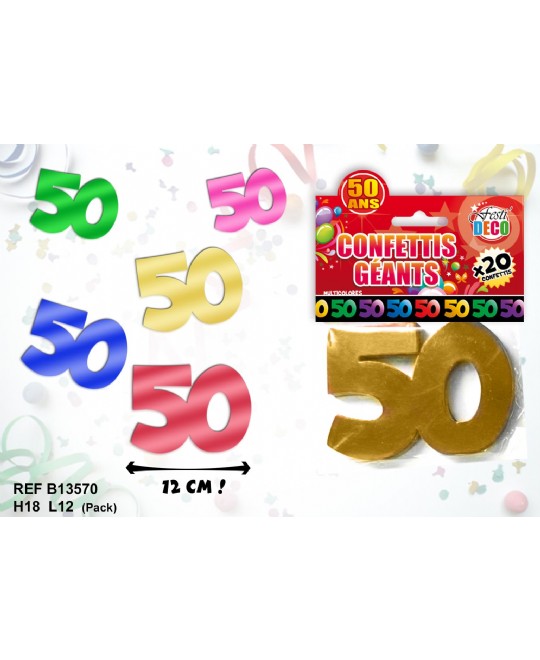 CONFETTI GIGANTI 50 ANNI