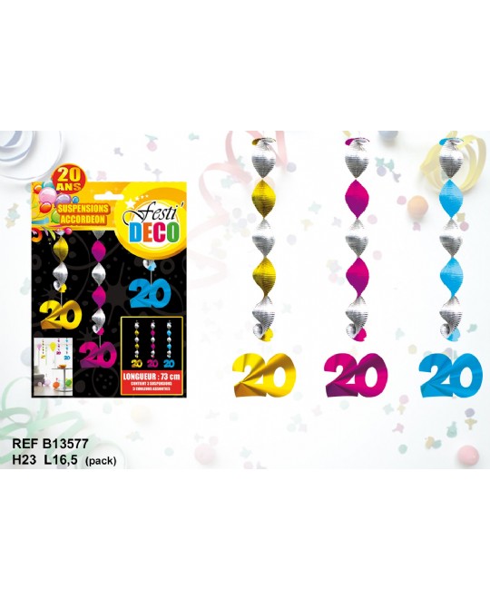 DECORO A SOSPENSIONE 20 ANNI