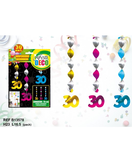 DECORO A SOSPENSIONE 30 ANNI