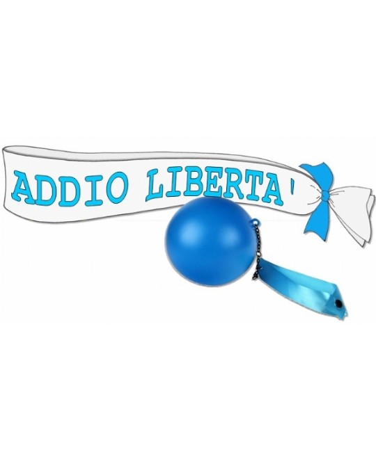 KIT ADDIO LIBERTA' CELIBATO CON FASCIA