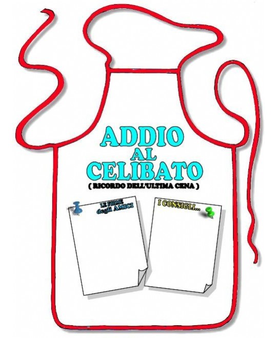 GREMBIULE ADDIO AL CELIBATO A