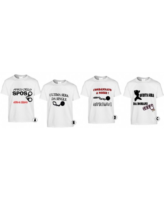 T-SHIRT ADDIO AL NUBILATO PER FESTA
