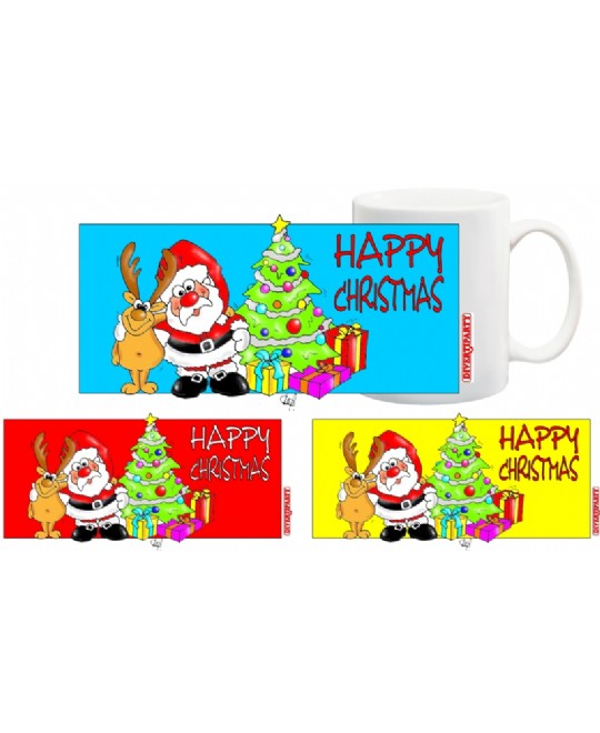 TAZZA NATALE BABBO E RENNA