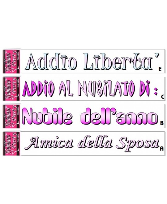 FASCIA NUBILATO PARTY RASO