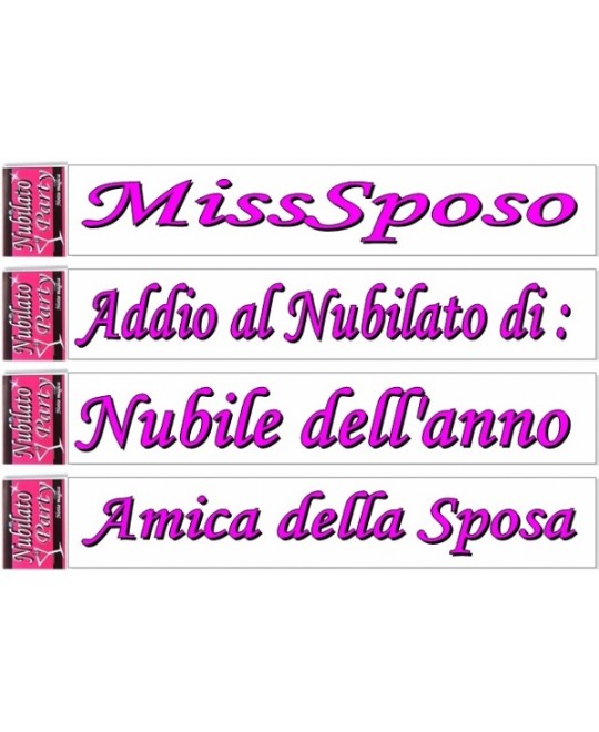 FASCIA NUBILATO PINK 12 PEZZI PROMOSCONTO