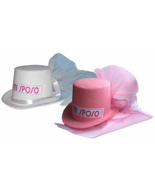 CILINDRO BIANCO TULLE DOMANI MI SPOSO