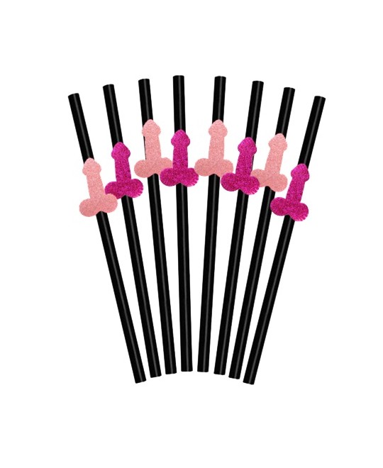 CANNUCCE GLITTER PINK PISELLO PICCOLO 8 PZ