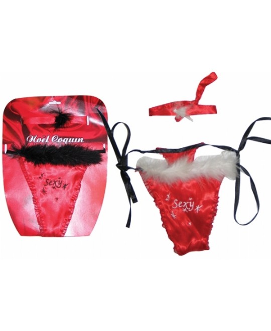 SET PERIZOMA E COLLARE RED SEXY