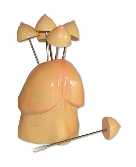 FORCHETTINE APERITIVO TETTINE CON BASE