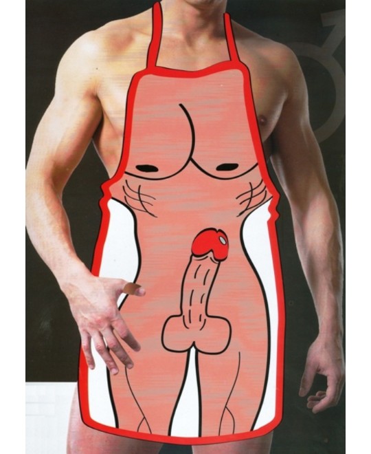 GREMBIULE STAMPA UOMO NUDO