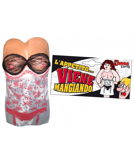 GREMBIULE DONNA NUDA SENO GUM CON PIZZO