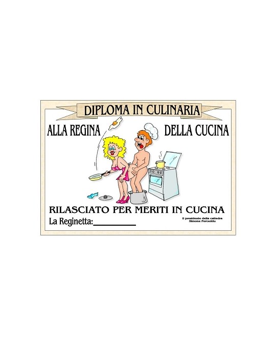 DIPLOMA REGINA CUCINA