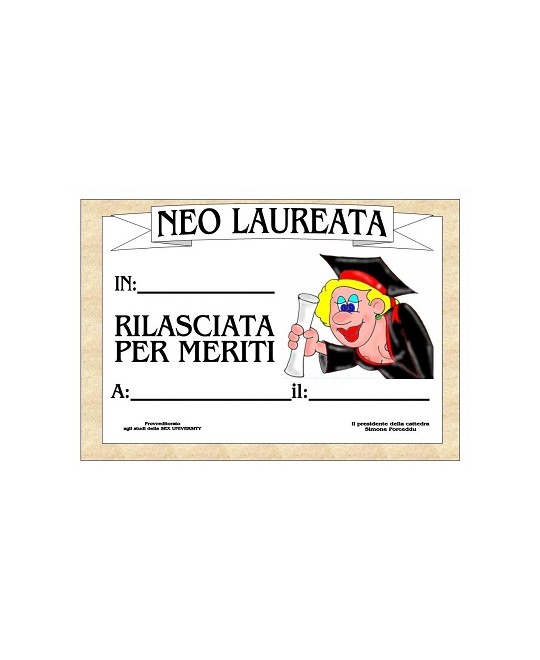 NEO LAURATA PER NERITI / LAUREA