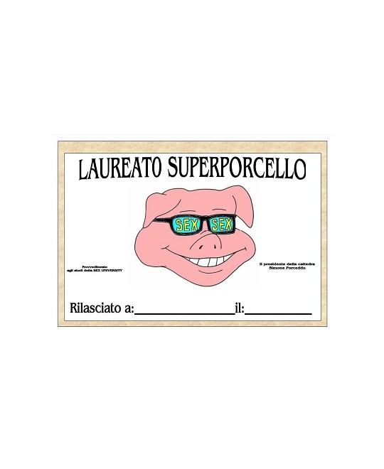 SUPERPORCELLO / LAUREA
