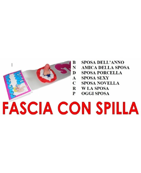 FASCIA SPOSA CON APPLICAZIONE