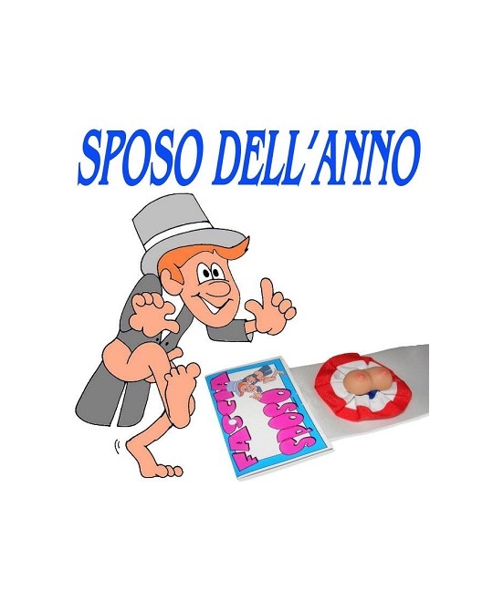 FASCIA SPOSO DELL'ANNO CON COCCARDA