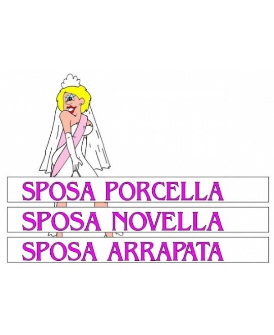 FASCIA SPOSA ECO ASSORTITE