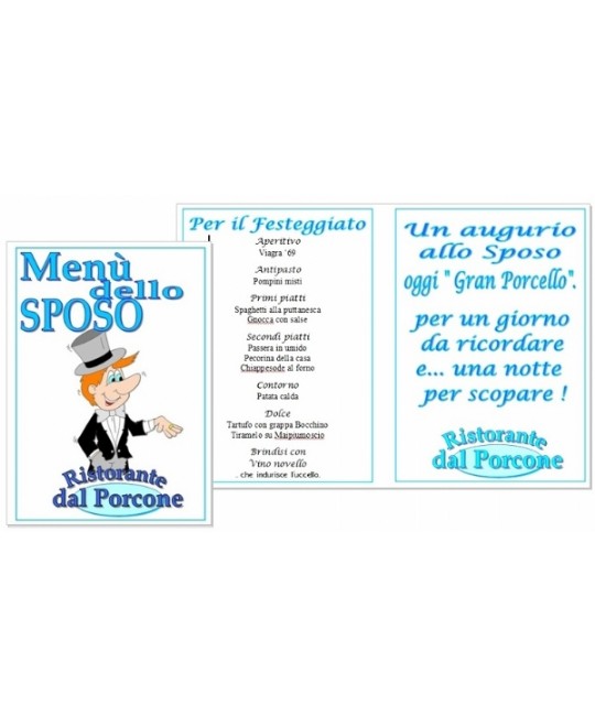 MENU' DELLO SPOSO