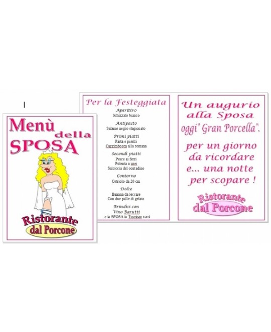 MENU' DELLA SPOSA