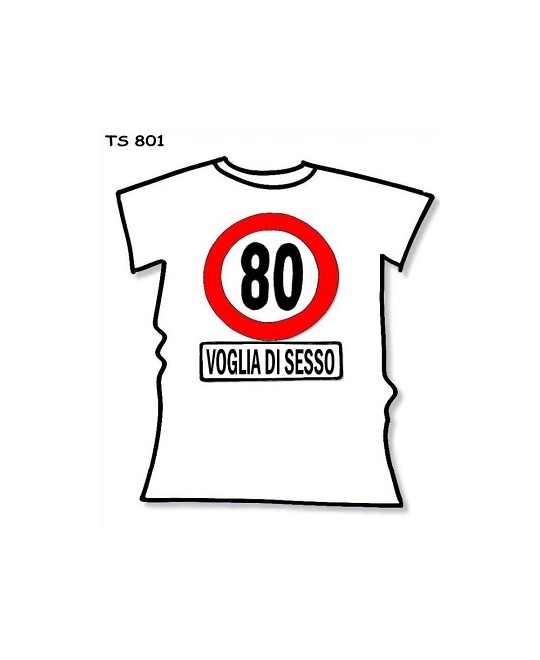 T-SHIRT 80 VOGLIA  IN CONFEZIONE