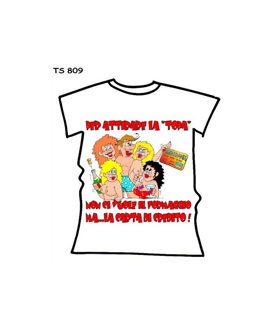 T-SHIRT CARTA DI CREDITO  IN CONFEZIONE