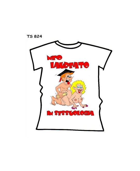 T-SHIRT LAUREATO SESSUOLOGIA  IN CONFEZIONE
