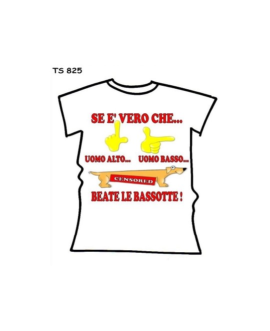 T-SHIRT BASSOTTO  IN CONFEZIONE