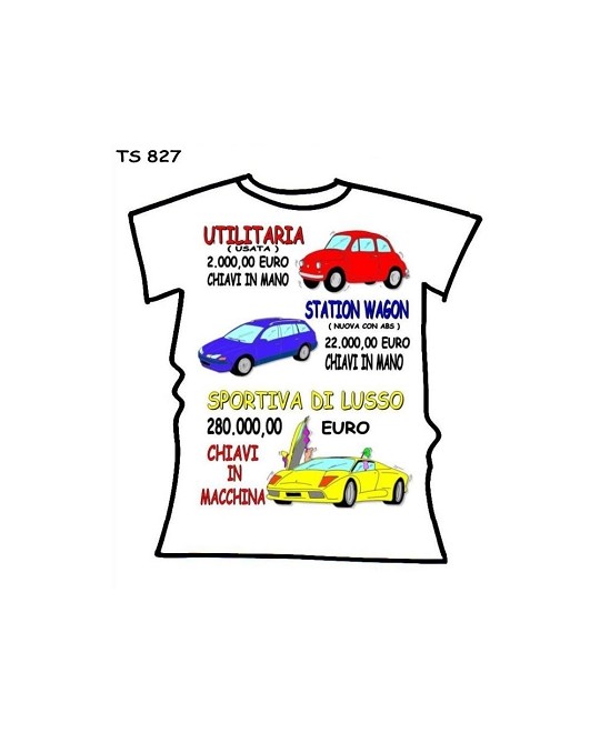 T-SHIRT CHIAVI IN MANO  IN CONFEZIONE