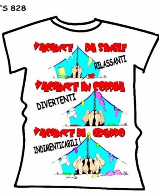 T-SHIRT VACANZE DI GRUPPO IN CONFEZIONE