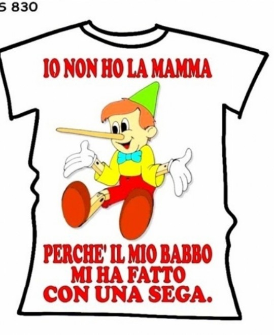 T-SHIRT NON HO LA MAMMA....IN CONFEZIONE