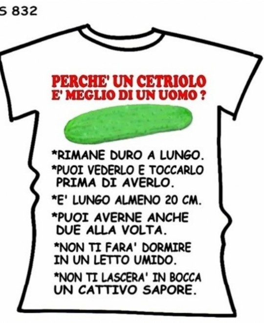 T-SHIRT CETRIOLO IN CONFEZIONE